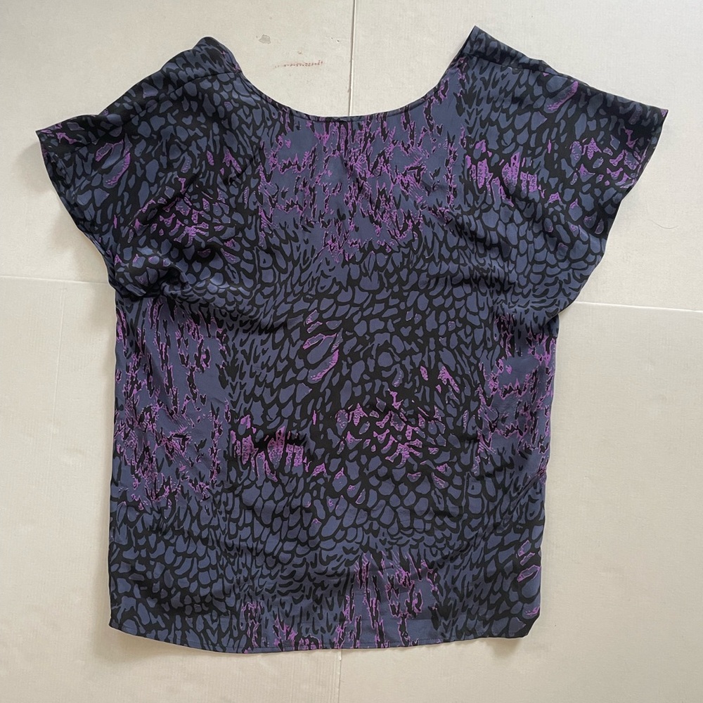 Plenty by Tracy Reese exclusive for Barneys, Silk Leopard Top, Size Small